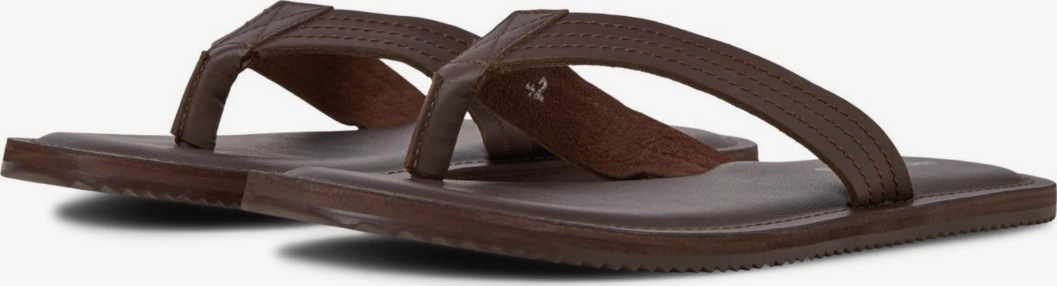 Jack & Jones Slippers Teenslippers Heren Bruin 4 Jack & Jones Slippers Teenslippers Heren Bruin - Afbeelding 2