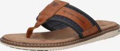Tom Tailor Slippers Teenslippers Heren Cognac