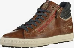 Mustang Hoge Sneakers Sneakers Hoog Heren Bruin