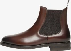 Enkelboots Chelsea Boots Winston CB1 Heren Donkerbruin -Herenschoenen Winkel 1ad22732e797ad5717258139161febdd