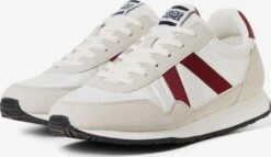 Jack & Jones Running Sneakers Sneakers Laag Hawker Heren Beige / Ecru -Herenschoenen Winkel 1b46b2022a5e8b2c893ba48b4ba0b400