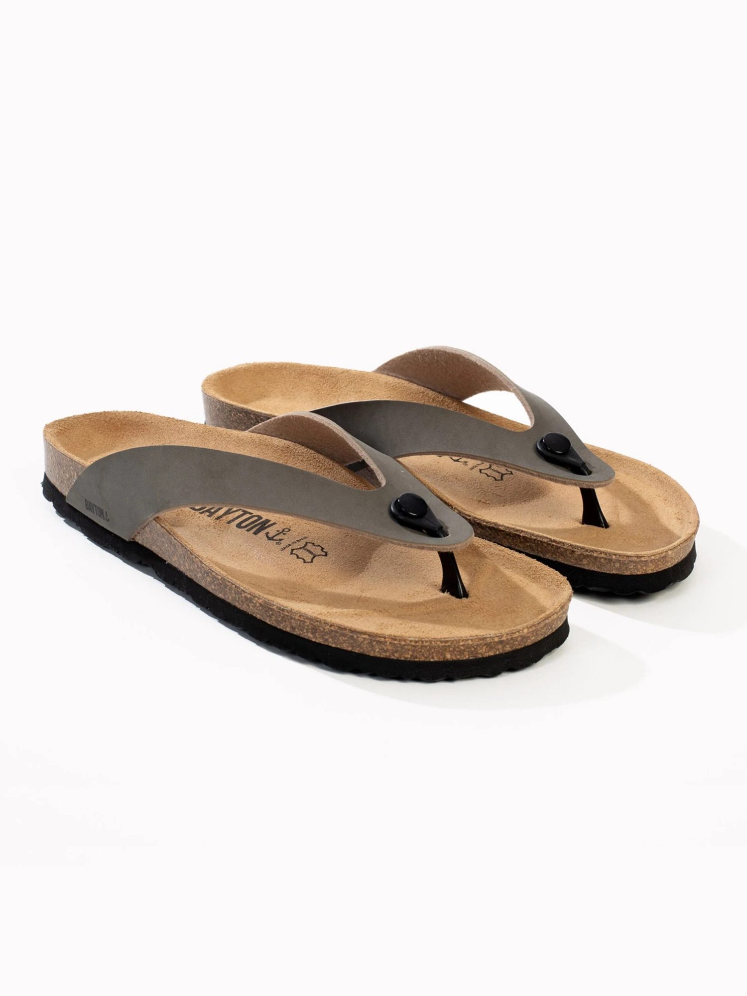 Slippers Teenslippers Lucca Heren Grijs 4 Slippers Teenslippers Lucca Heren Grijs - Afbeelding 2
