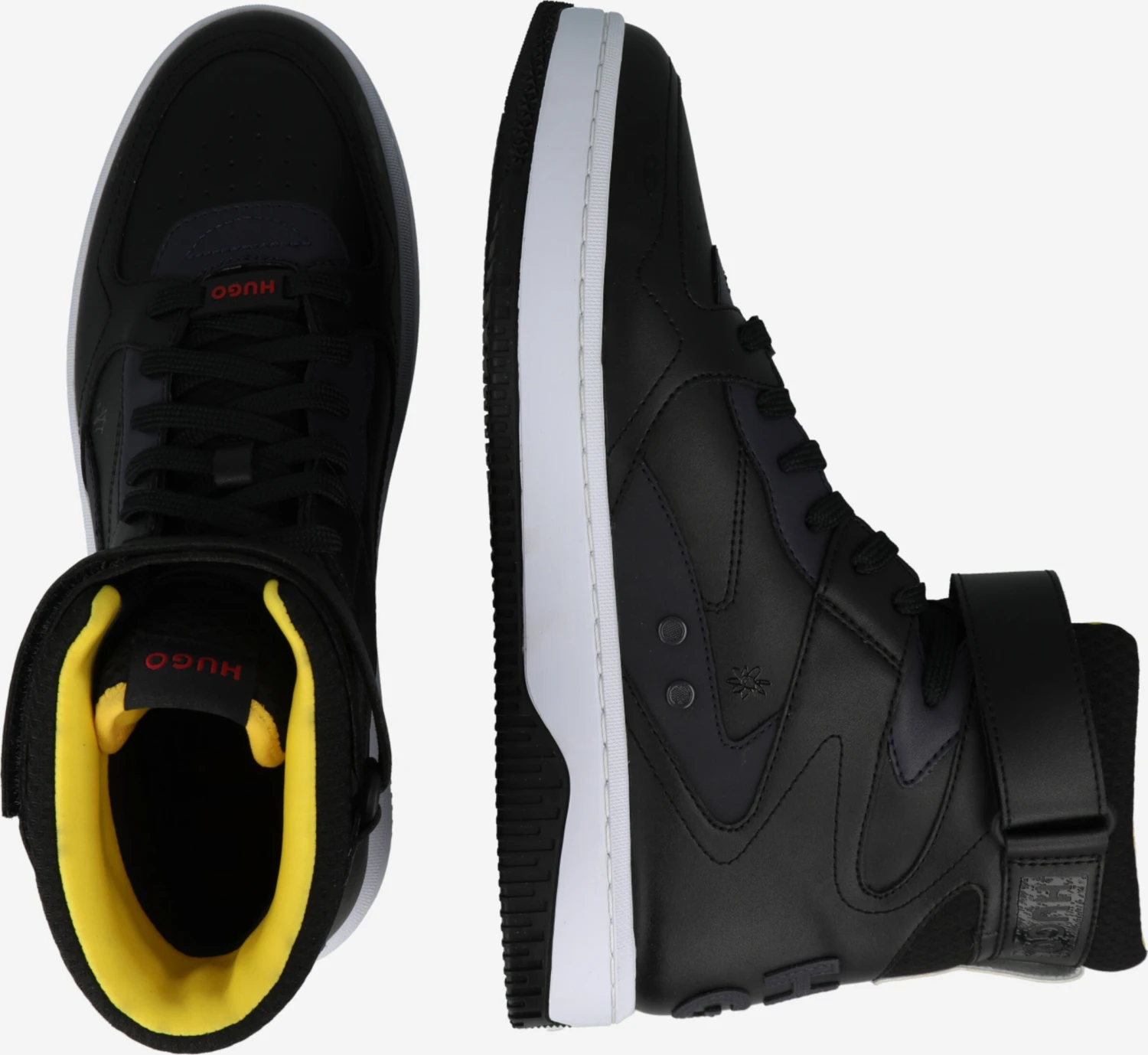 Hugo Hoge Sneakers Sneakers Hoog Kilian Hito Heren Zwart 4 Hugo Hoge Sneakers Sneakers Hoog Kilian Hito Heren Zwart - Afbeelding 2