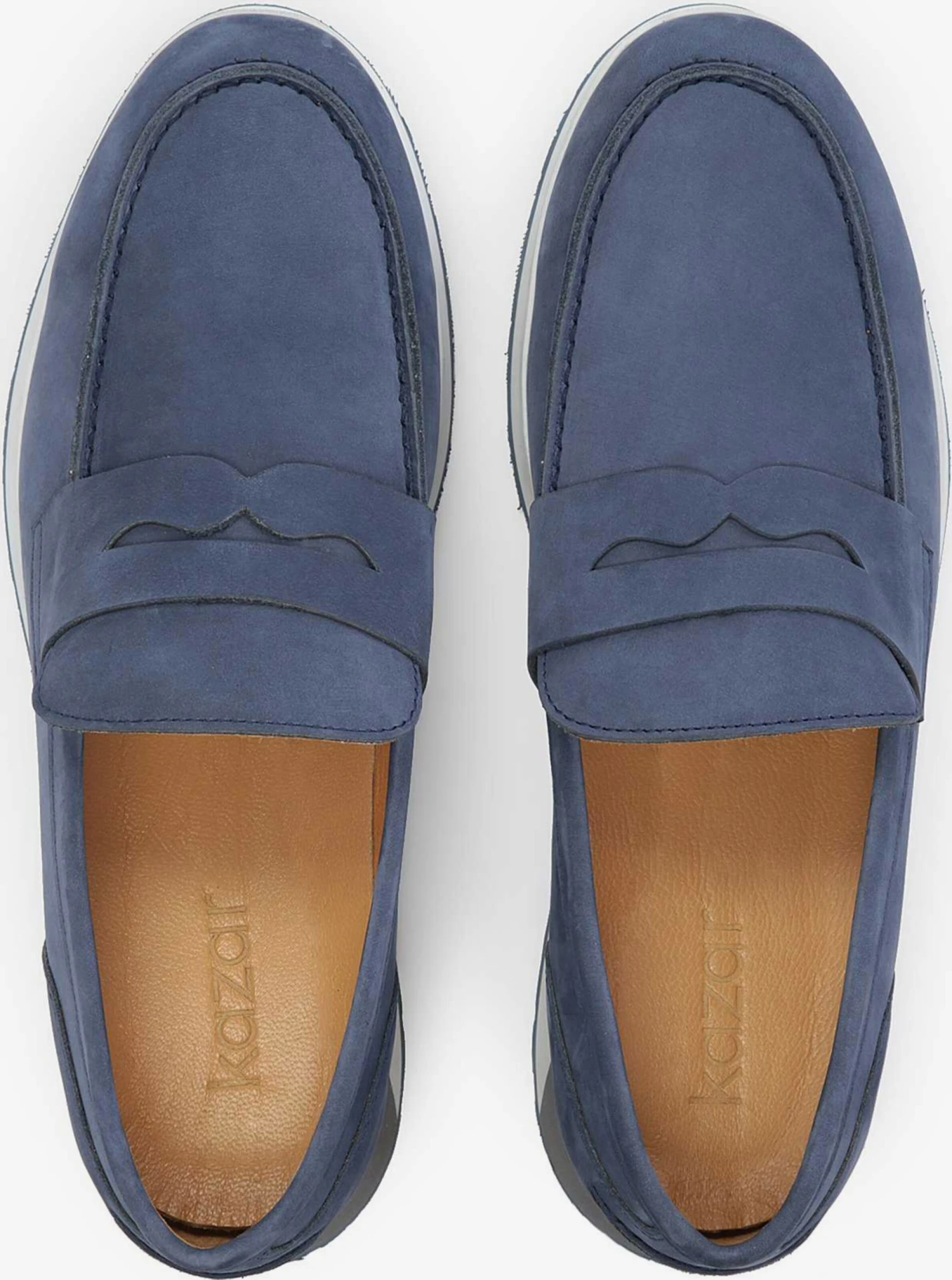 Kazar Lage Schoenen Instappers Heren Donkerblauw 6 Kazar Lage Schoenen Instappers Heren Donkerblauw - Afbeelding 4