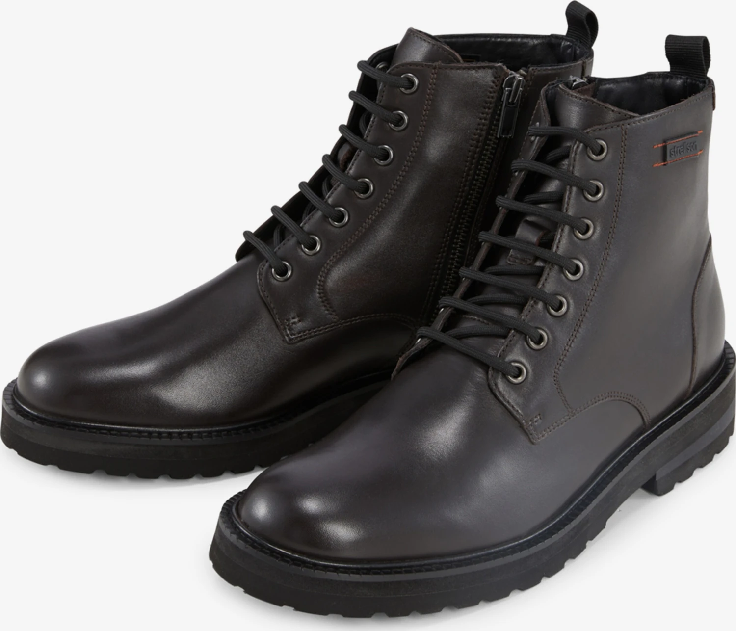 Strellson Laarzen Veterlaarzen Coleman Heren Kastanjebruin 4 Strellson Laarzen Veterlaarzen Coleman Heren Kastanjebruin - Afbeelding 2