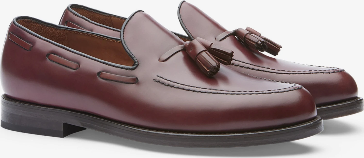 Lottusse Lage Schoenen Instappers Heren Bordeaux 4 Lottusse Lage Schoenen Instappers Heren Bordeaux - Afbeelding 2