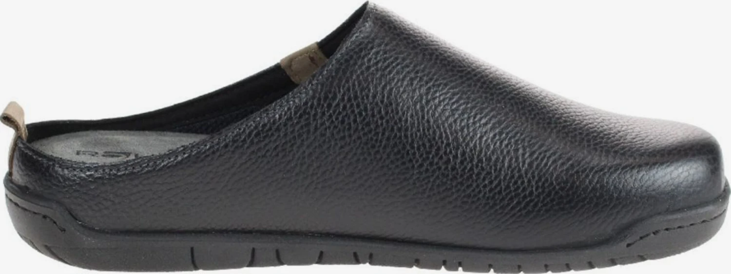 Rohde Pantoffels Huisschoen Heren Zwart 6 Rohde Pantoffels Huisschoen Heren Zwart - Afbeelding 4