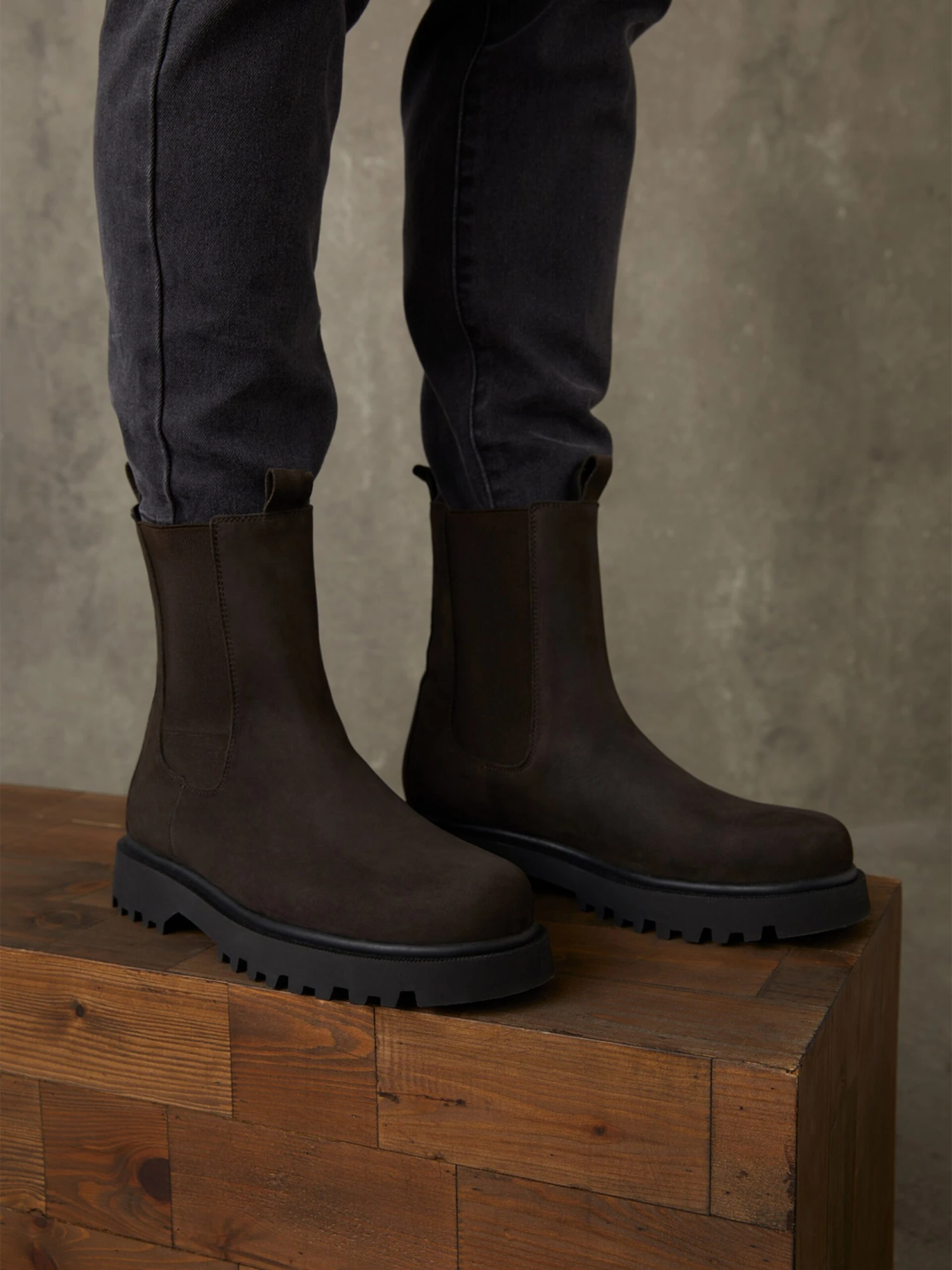 Enkelboots Chelsea Boots Sinan Heren Donkerbruin 6 Enkelboots Chelsea Boots Sinan Heren Donkerbruin - Afbeelding 4