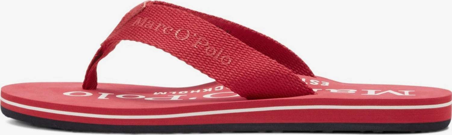 Marc O'Polo Slippers Teenslippers Heren Rood 8 Marc O'Polo Slippers Teenslippers Heren Rood - Afbeelding 6