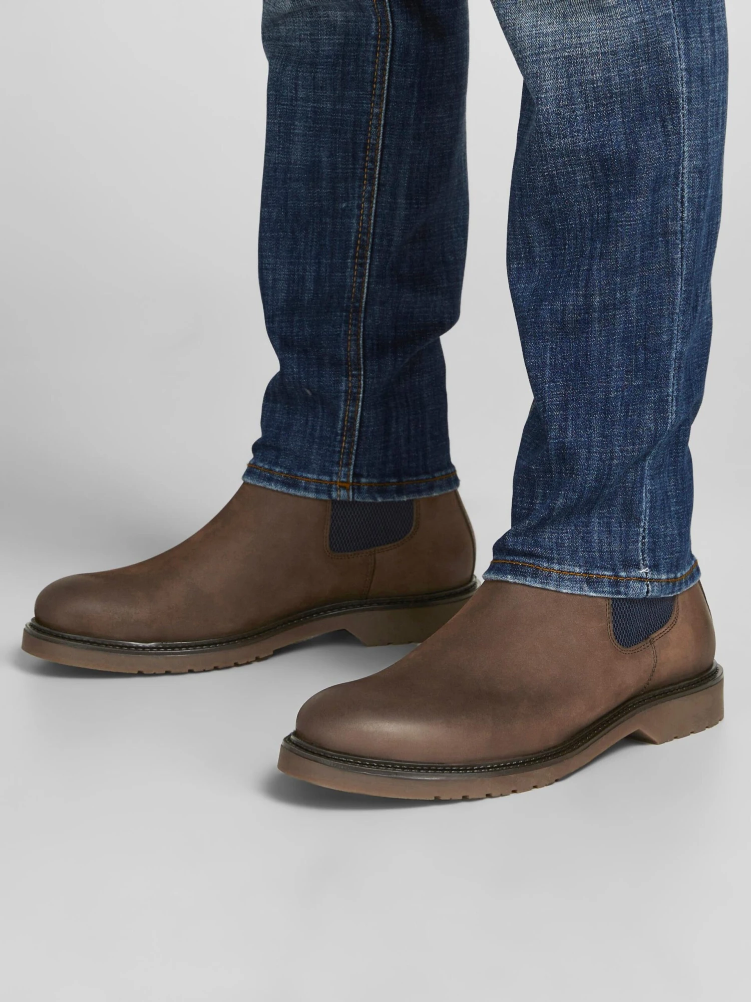 Jack & Jones Enkelboots Chelsea Boots Leyton Heren Bruin 7 Jack & Jones Enkelboots Chelsea Boots Leyton Heren Bruin - Afbeelding 5