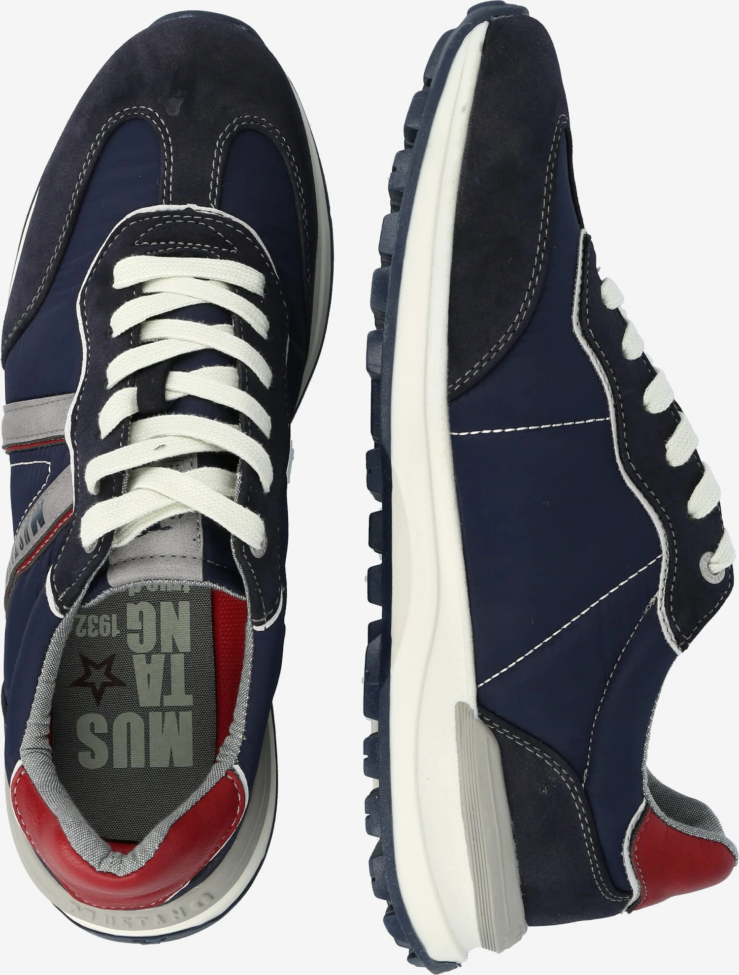 Mustang Running Sneakers Sneakers Laag Heren Navy / Duifblauw 4 Mustang Running Sneakers Sneakers Laag Heren Navy / Duifblauw - Afbeelding 2