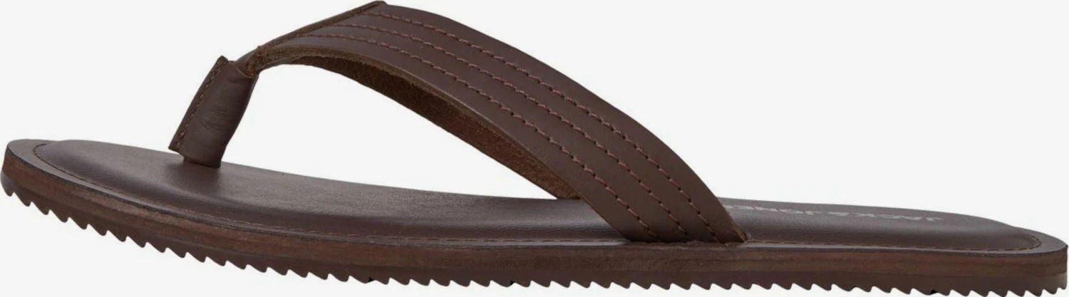 Jack & Jones Slippers Teenslippers Heren Bruin 3 Jack & Jones Slippers Teenslippers Heren Bruin