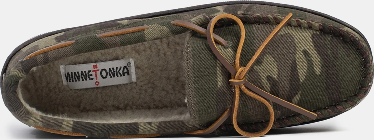 Minnetonka Lage Schoenen Mocassins Pileline Heren Groen 8 Minnetonka Lage Schoenen Mocassins Pileline Heren Groen - Afbeelding 6