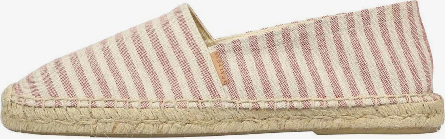 Scalpers Lage Schoenen Espadrilles Heren Crème / Pastelrood
