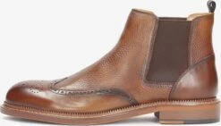Kazar Enkelboots Chelsea Boots Heren Cognac / Donkerbruin