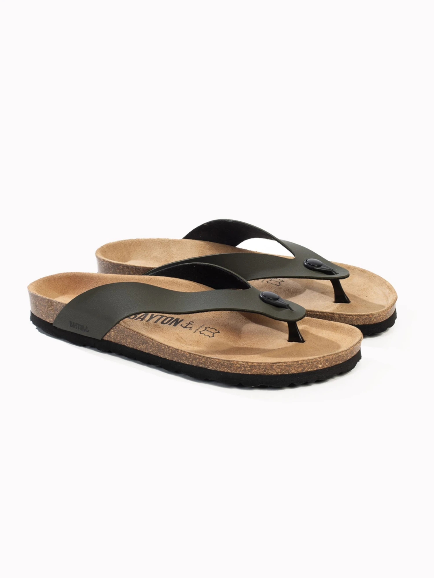 Slippers Teenslippers Lucca Heren Kaki 4 Slippers Teenslippers Lucca Heren Kaki - Afbeelding 2