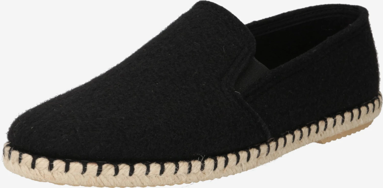 Shepherd Lage Schoenen Espadrilles Jan Heren Zwart