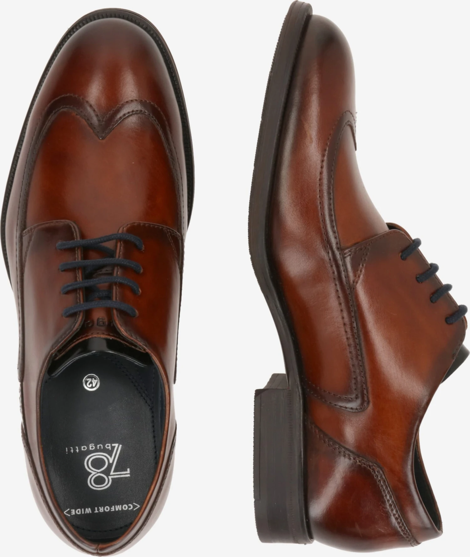 Bugatti Trending Veterschoen Marillo Heren Cognac 4 Bugatti Trending Veterschoen Marillo Heren Cognac - Afbeelding 2