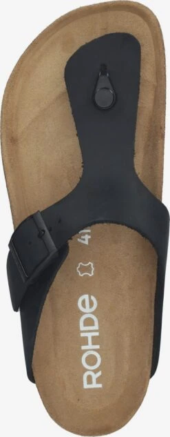 Rohde Slippers Teenslippers Grado Heren Zwart -Herenschoenen Winkel b67948f78ae2fa676adef71e4c34ff53