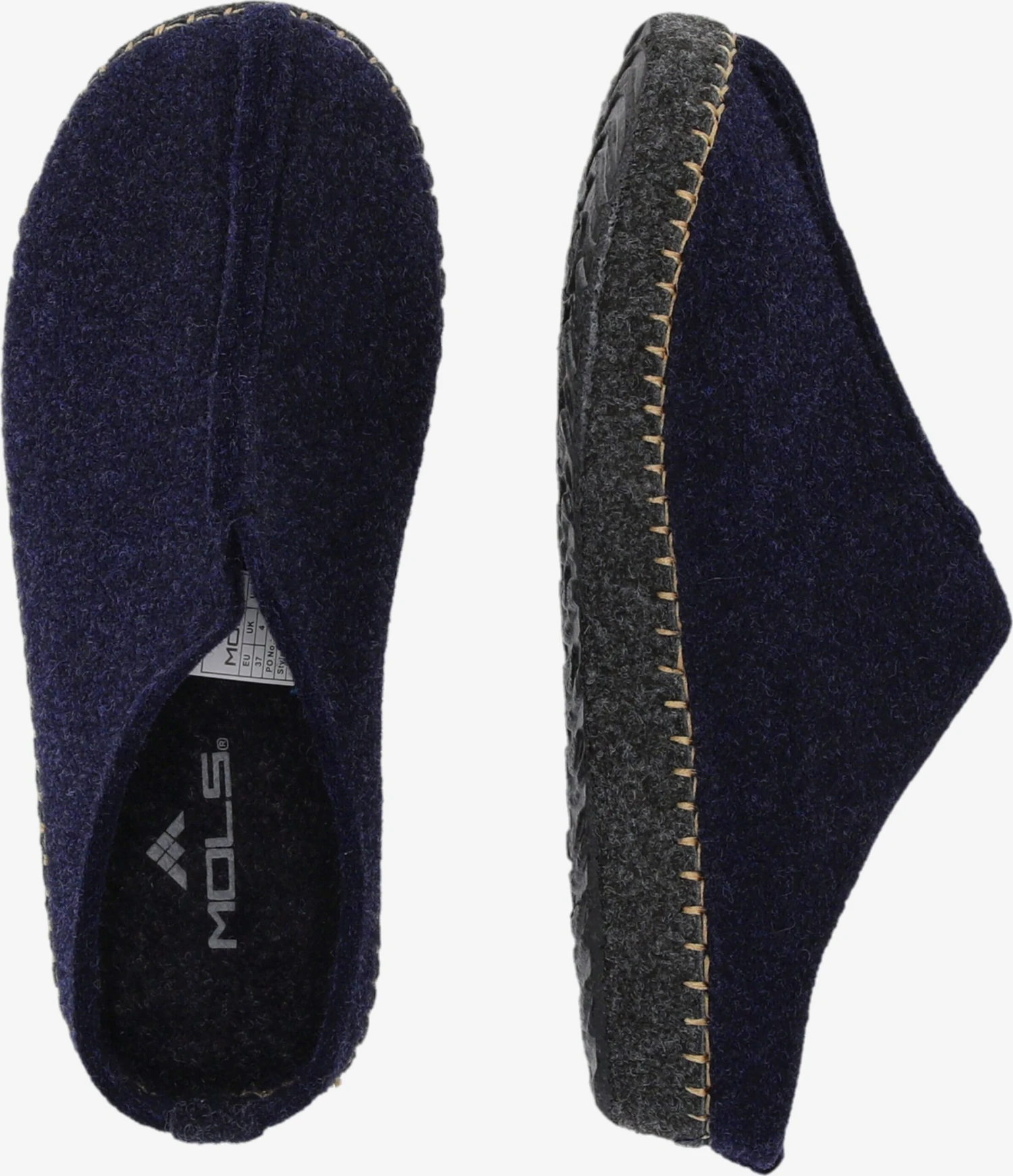 MOLS Pantoffels Huisschoen Seleigh Heren Donkerblauw 9 MOLS Pantoffels Huisschoen Seleigh Heren Donkerblauw - Afbeelding 7