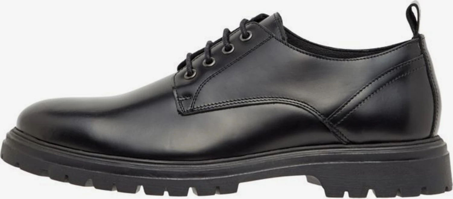 Bianco Casual Veterschoenen Veterschoen GIL Heren Zwart