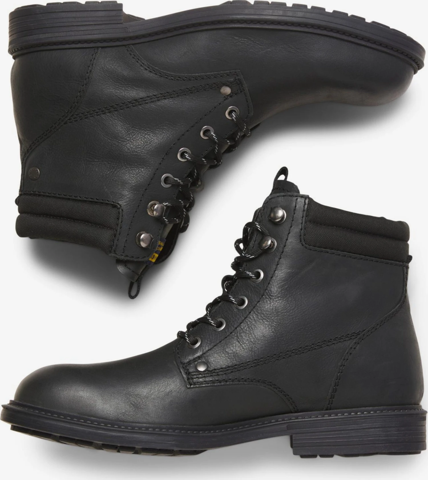 Jack & Jones Enkelboots Boots Solomon Heren Antraciet 4 Jack & Jones Enkelboots Boots Solomon Heren Antraciet - Afbeelding 2