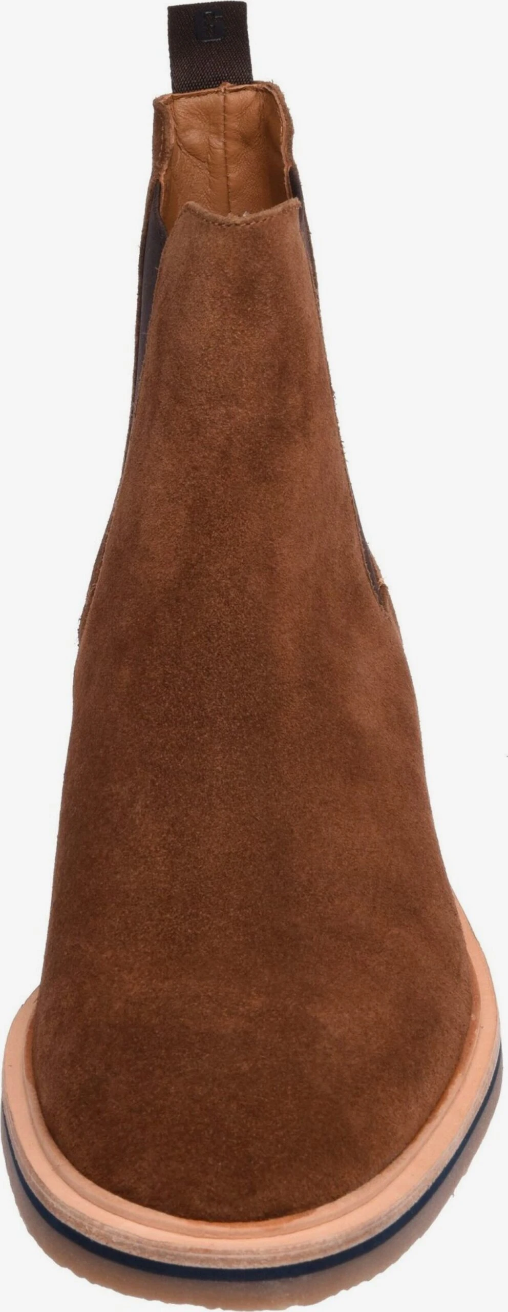 Enkelboots Chelsea Boots Heren Karamel / Donkerbruin 4 Enkelboots Chelsea Boots Heren Karamel / Donkerbruin - Afbeelding 2