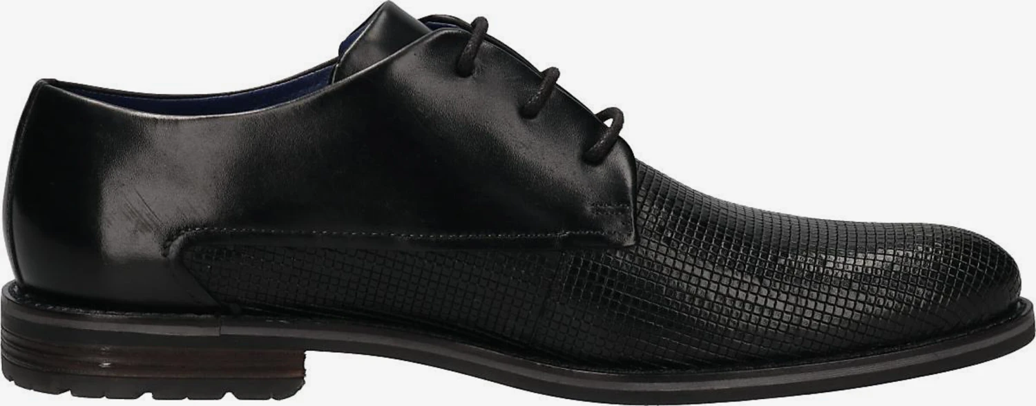 Bugatti Trending Veterschoen Zanerio Heren Zwart 6 Bugatti Trending Veterschoen Zanerio Heren Zwart - Afbeelding 4