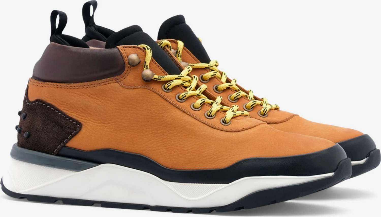 Lottusse Hoge Sneakers Sneakers Hoog Osaka Heren Bruin / Lichtbruin 4 Lottusse Hoge Sneakers Sneakers Hoog Osaka Heren Bruin / Lichtbruin - Afbeelding 2