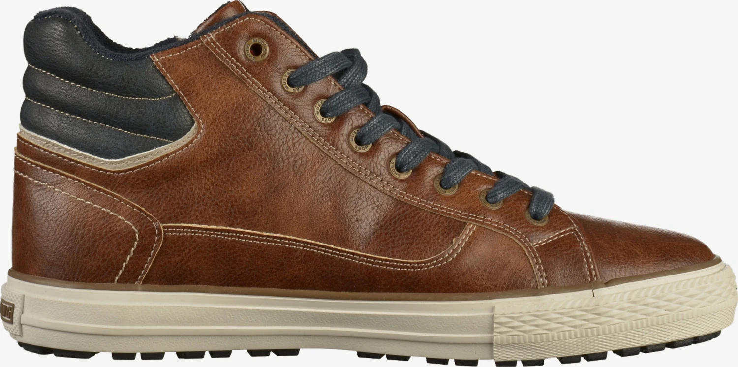 Mustang Hoge Sneakers Sneakers Hoog Heren Bruin 6 Mustang Hoge Sneakers Sneakers Hoog Heren Bruin - Afbeelding 4