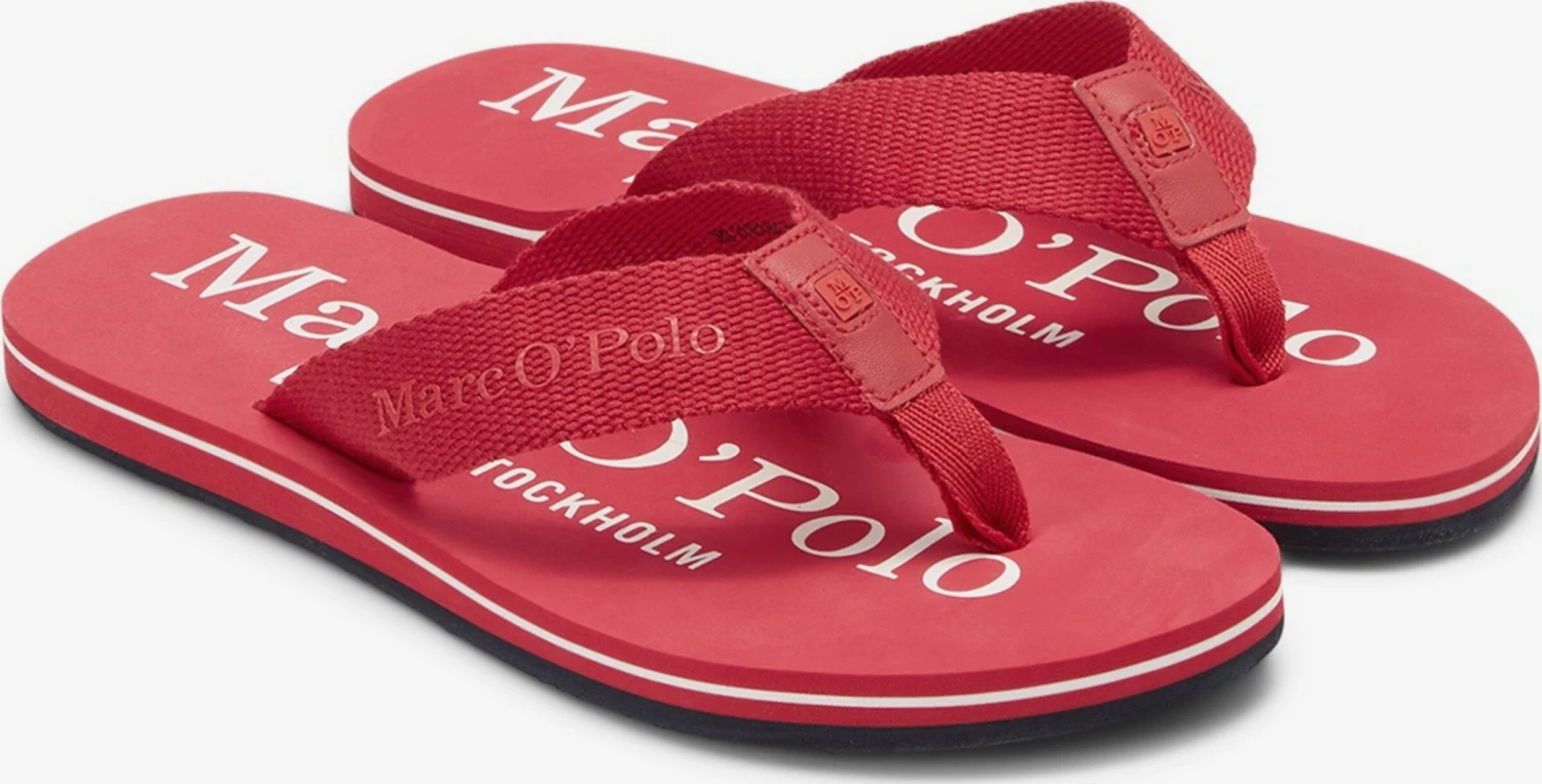 Marc O'Polo Slippers Teenslippers Heren Rood 7 Marc O'Polo Slippers Teenslippers Heren Rood - Afbeelding 5