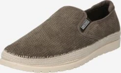 Mustang Lage Schoenen Instappers Heren Kaki