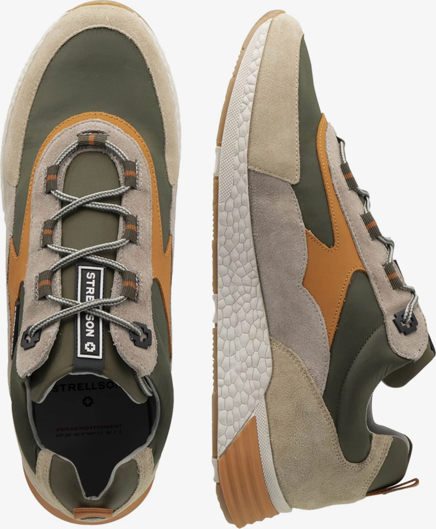 Strellson Running Sneakers Sneakers Laag Kilburn Heren Grijs / Groen 5 Strellson Running Sneakers Sneakers Laag Kilburn Heren Grijs / Groen - Afbeelding 3