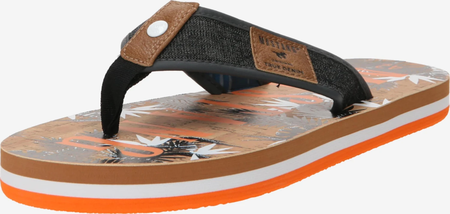 Mustang Slippers Teenslippers Heren Navy 3 Mustang Slippers Teenslippers Heren Navy