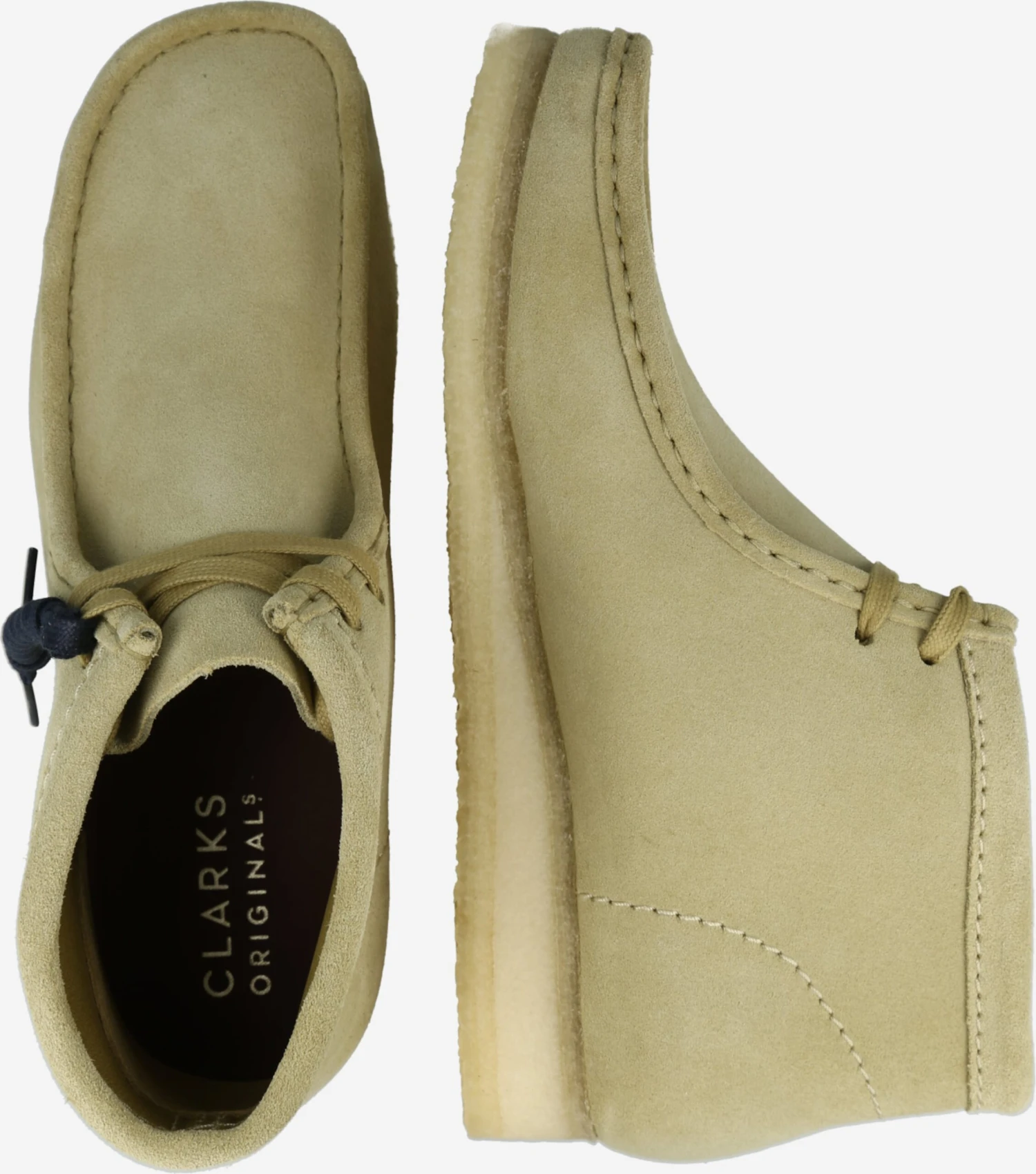 Clarks Originals Veterboots Chukka Boots Wallabee Heren Beige 4 Clarks Originals Veterboots Chukka Boots Wallabee Heren Beige - Afbeelding 2
