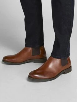 Jack & Jones Enkelboots Chelsea Boots Wargo Heren Cognac -Herenschoenen Winkel fe3dfe96f9597ce431537a3a65315c5d